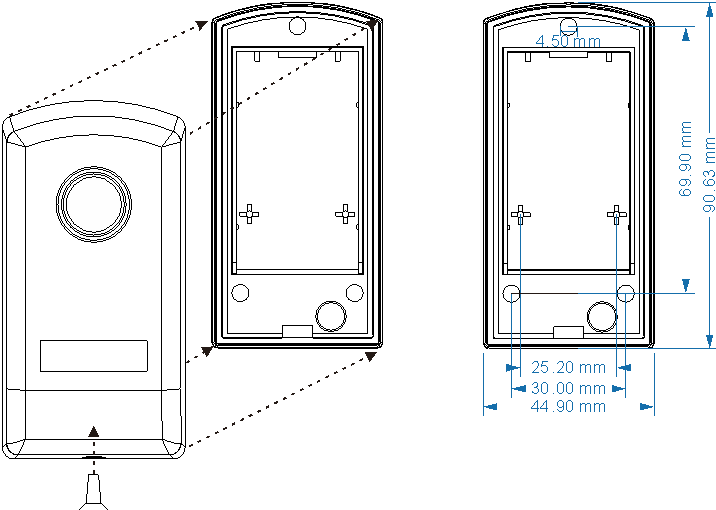  Infrared photocell sensor install size