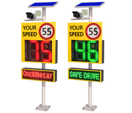 188 radar speed sign and 1 line screen