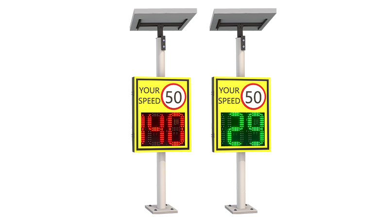 2 and half digit radar speed limit signe