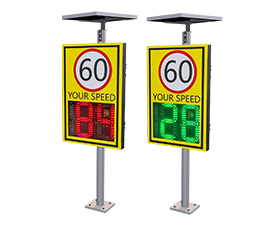 solar 2 and half digit radar speed sign