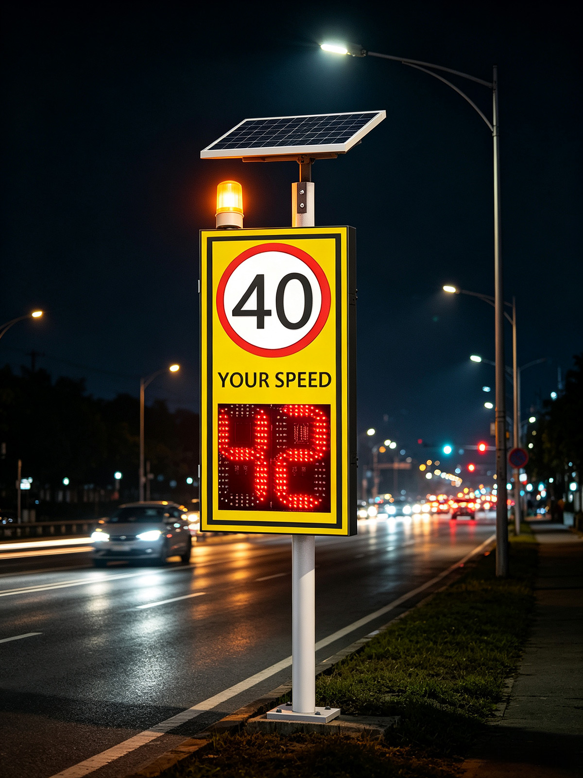 solar 2 digit radar speed limit sign project