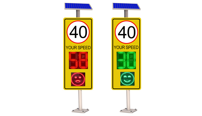 vehicle radar speed sign