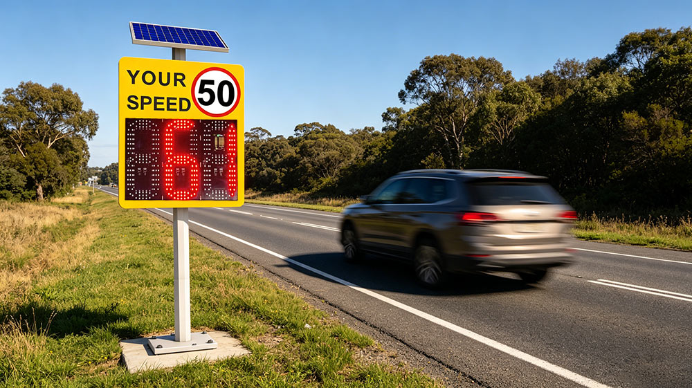 888 radar speed limit sign project