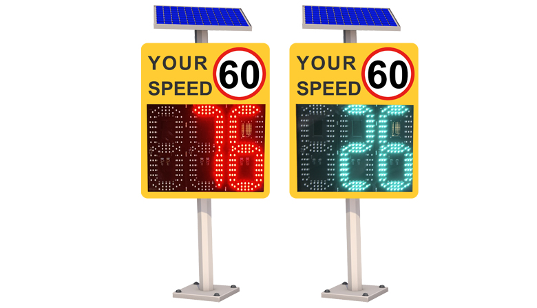 vehicle radar speed sign