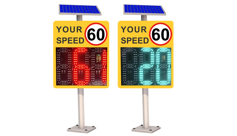 vehicle radar speed sign