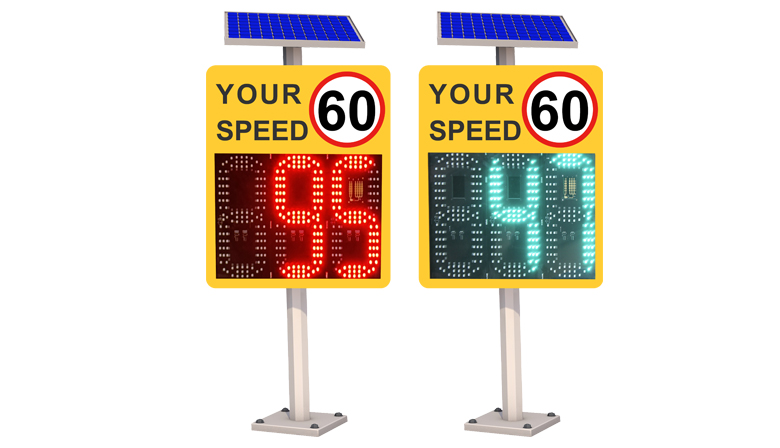 vehicle radar speed sign
