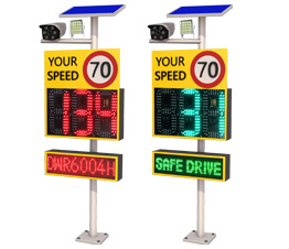 888 radar speed sign and 1 line screen