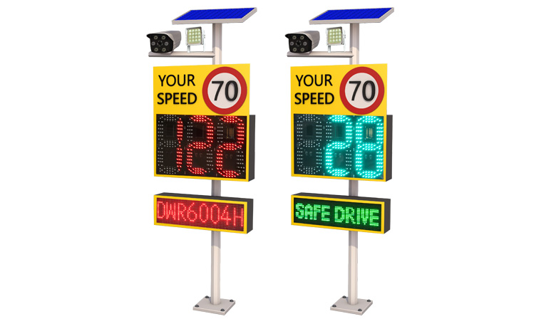 vehicle radar speed sign