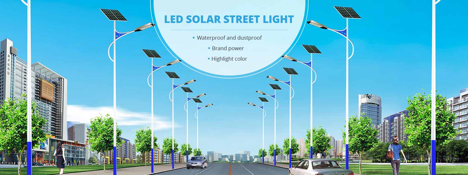 LED solar street light